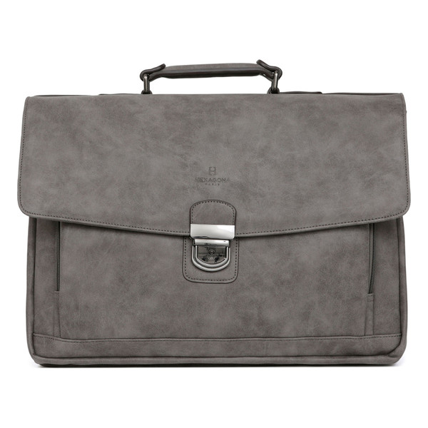 Cartable A4 DIFFERENCE Gris Page Gris Hexagona Mode femme
