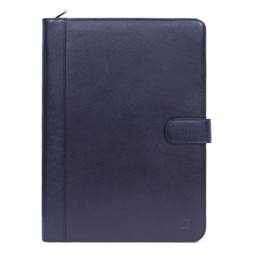 Hexagona - Conférencier - Tablette & A4 - Cuir de vachette - Mode femme bleu