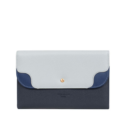 Hexagona - Compagnon de voyage Stop RFID Cuir BAHIA Bleu/Multicolore Lyra - Les accessoires  femme