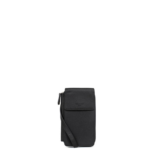 Hexagona - Pochette téléphone avec portefeuille noir - Petite maroquinerie  femme