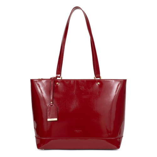 Hexagona - Sac cabas porté épaule A4 carmin - boutique rouge