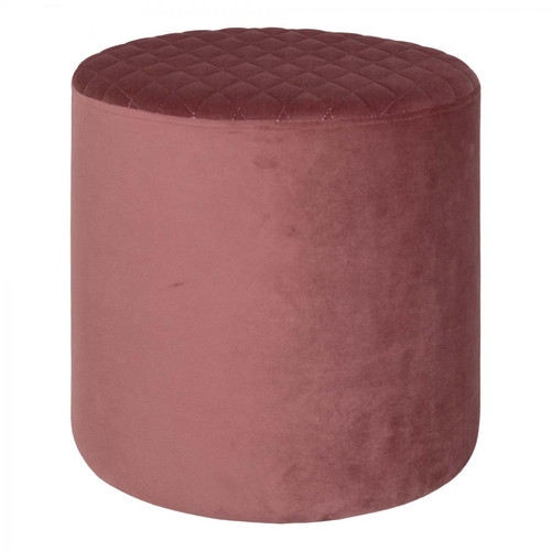House Nordic - Pouf EJBY Velours Rose - House Nordic