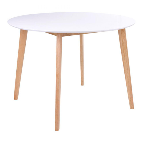 House Nordic - Table à Manger en bois VOJENS - Table basse blanche design
