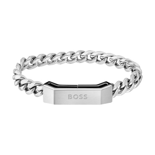 Boss - Bracelet Boss pour Homme en Acier Argenté - Montre & bijou