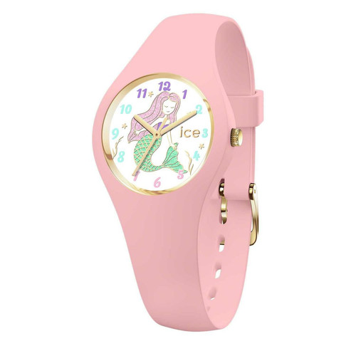 Ice-Watch - ICE Fantasia Pink Mermaid avec bracelet en silicone rose - Montre fille