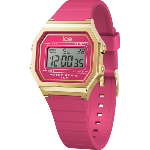 Montre Femme Ice-Watch ICE digit retro - Raspberry sorbet - Small - 022050 Rose Ice-Watch Mode femme