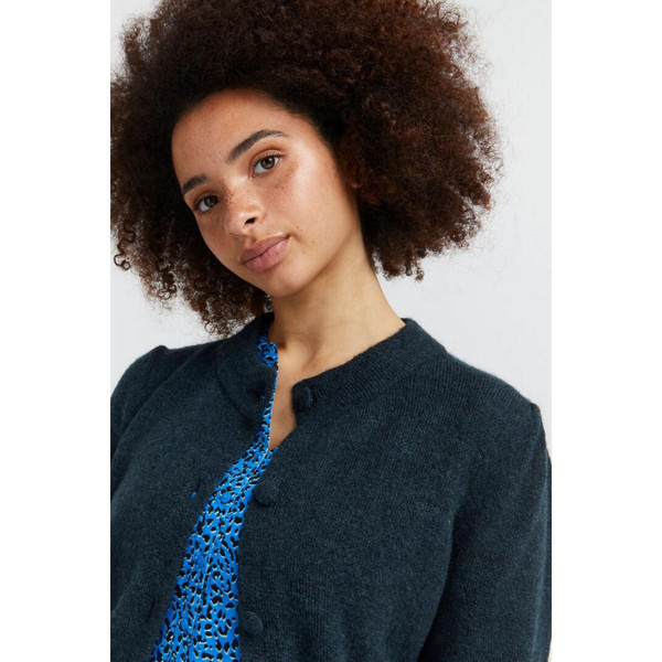 Pull bleu manches longues femme Pull