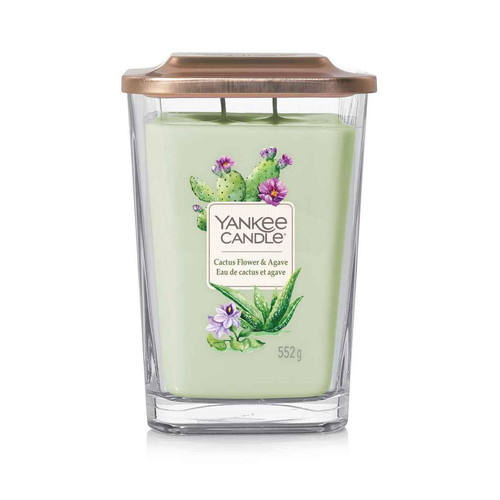 Yankee Candle Bougie - Bougie Elevation Grand Modèle Cactus Flower And Agave - Yankee candle bougie deco