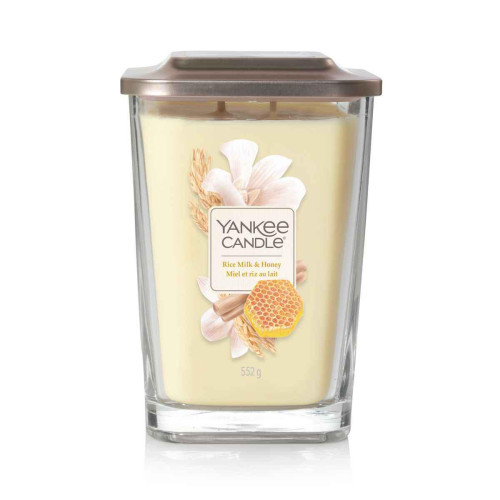 Yankee Candle Bougie - Bougie Grand Modèle Rice Milk And Honey - Mobilier Deco