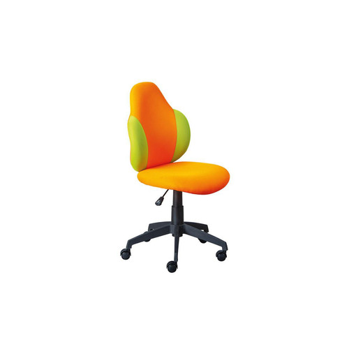3S. x Home - Chaise De Bureau Enfant JESSI Orange/Vert - Promo Meuble De Bureau Design