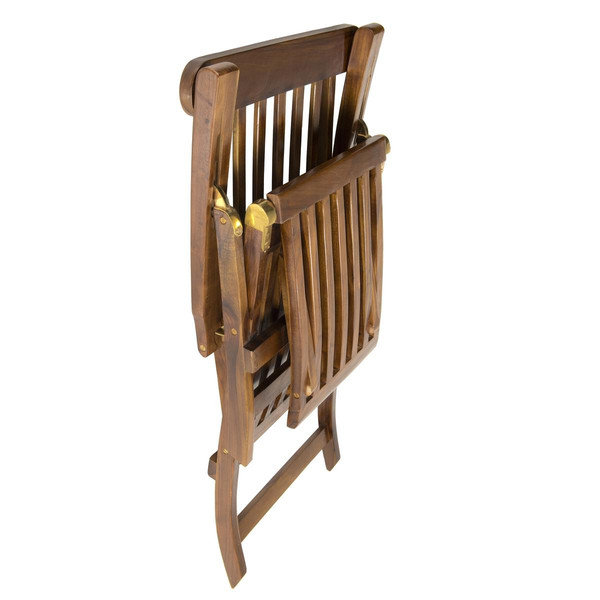 Chaise longue de jardin HANNA en bois teck huilé Chaise longue, transat, chilienne