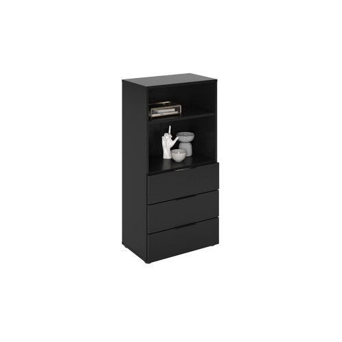 3S. x Home - Commode 2 Compartiments 3 Tiroirs DARK - Commode 3S. x Home