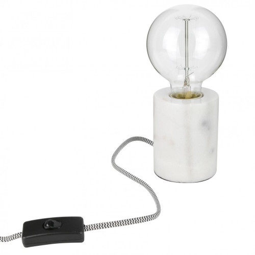 La Chaise Longue - Lampe Tube Blanche CARRARE - Promo Lampes et luminaires Design
