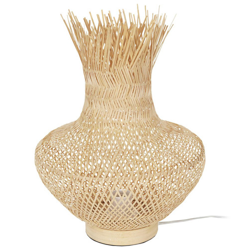 La Chaise Longue - Lampe Vase Rotin - Promo Luminaire