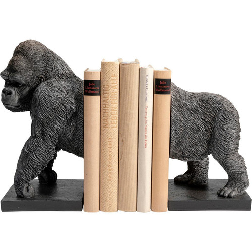 Kare Design - Lot De 2 Serre-livres Gorilles Orange - Statue Et Figurine Design