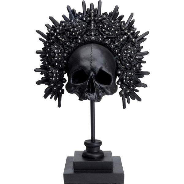 Objet Décoratif King Skull Noir Noir KARE DESIGN Meuble & Déco