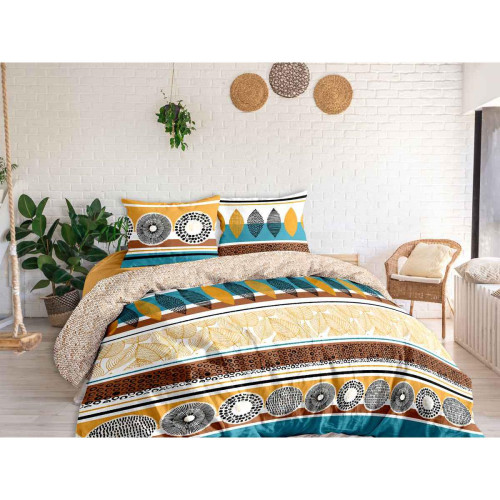 Une nuit douce - Parure KENZRA Multicolore - Linge de lit multicolore