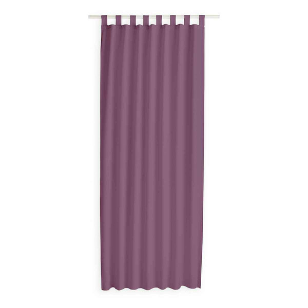 Rideau à Pattes 140 x 260 cm Polyester Uni Figue Violet Today Linge de maison
