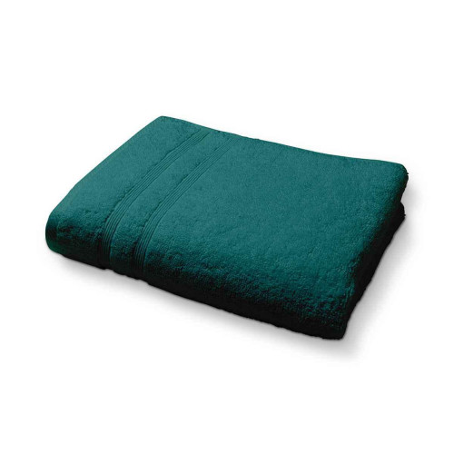 Today - Serviette de Toilette Coton 50 x 90 cm Coton Uni Emeraude - Serviettes draps de bain vert