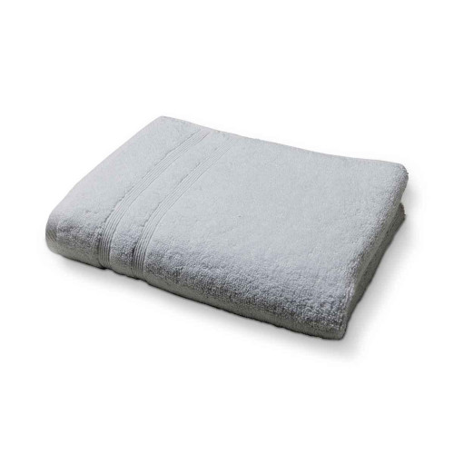 Today - Serviette de Toilette Coton 50 x 90 cm Coton Uni Zinc - Serviettes draps de bain gris
