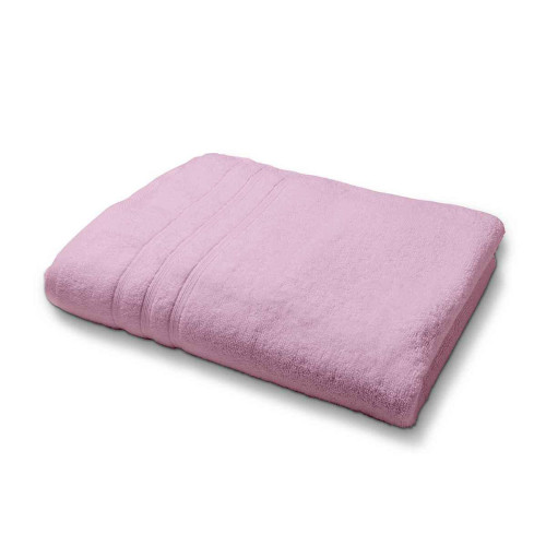 Today - Serviette de Toilette Premium Coton 50 x 90 cm Uni Poudre de Lilas - Serviettes draps de bain rose