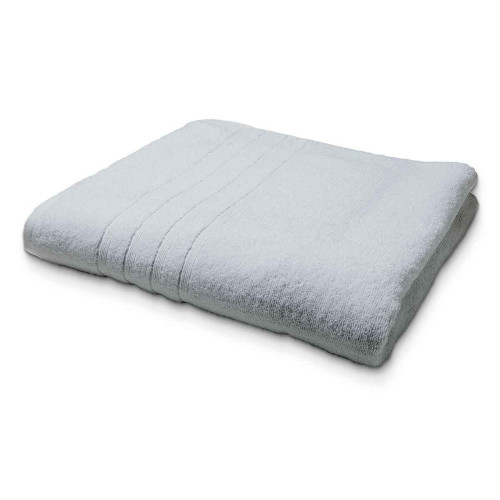 Today - Serviette de Toilette Premium Coton 50 x 90 cm Uni Zinc - Serviettes draps de bain gris