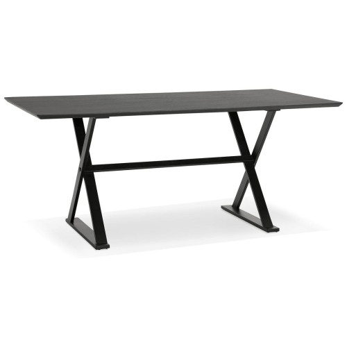 3S. x Home - Table à Manger Noir MAUD - Table Salle A Manger Design