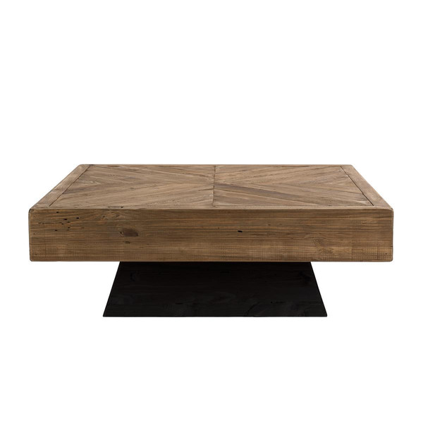 Table Basse Carrée ANDRIAN Bois Pin Recyclé MACABANE