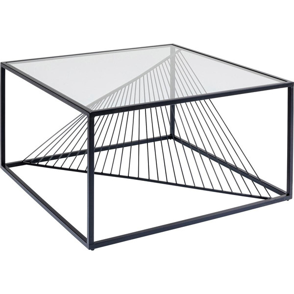 Table Basse TWISTED 75 x 75 cm Noir KARE DESIGN Meuble & Déco