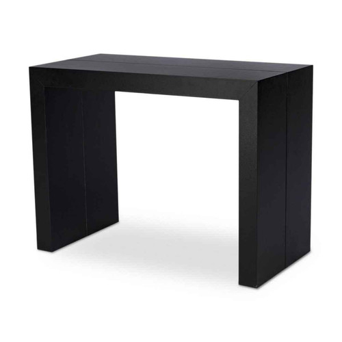 3S. x Home - Table Console Extensible NASSAU XL Noir Carbone - Console Design