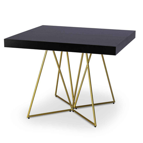 3S. x Home - Table Extensible NEILA Noir - Soldes tables, bars