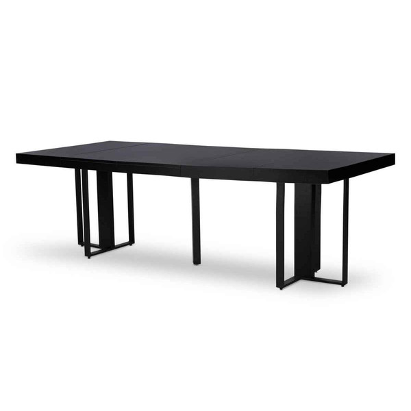 Table Extensible TERESA Noir Pieds Noir 3S. x Home