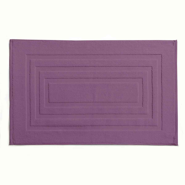 Tapis de Bain Coton 50 x 85 cm Uni Figue Violet Today Linge de maison