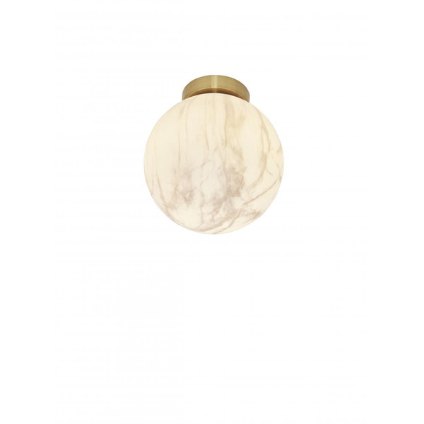 Luminaire de Plafond CARRARA Sphère Effet marbre 22 x 26CM Blanc It s About Romi Meuble & Déco