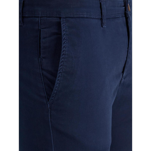 Jack & Jones - Pantalon chino Slim Fit Bleu Marine en coton Rory - Pantalon  homme