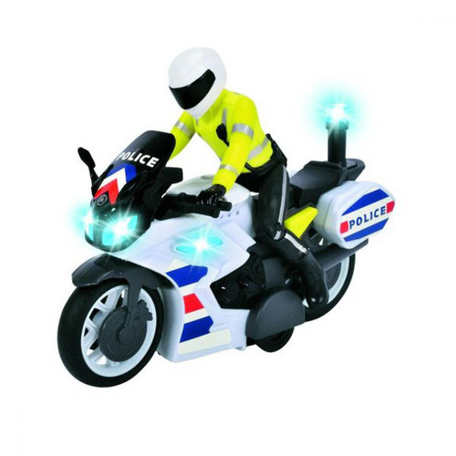 John World - Moto de police sonore et lumineuse - Véhicules et figurines