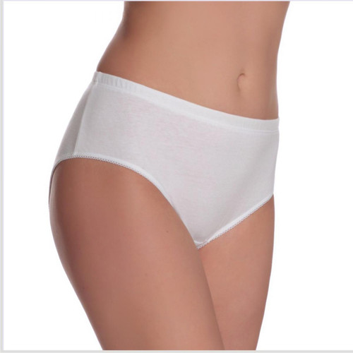 Jolidon - Culotte taille haute en coton blanche - Jolidon lingerie