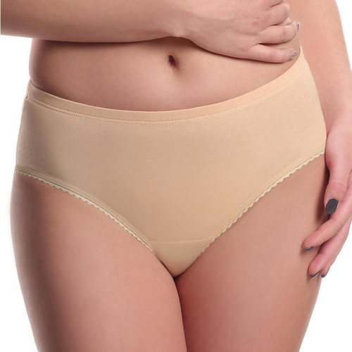 Jolidon - Shorty culotte en coton beige - Jolidon lingerie