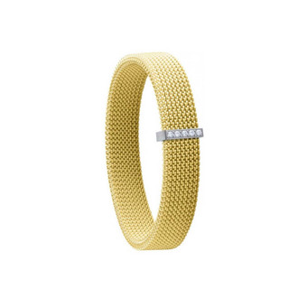 Bracelet Jourdan MIE-MIE TE004 - Bracelet En Argent Bicolore Oxyde de Zirconium