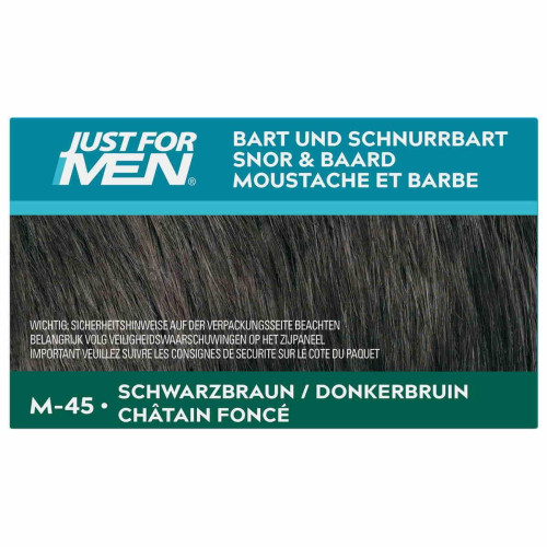 COLORATIONS BARBE Châtain Foncé - PACK 3-Just For Men Coloration cheveux