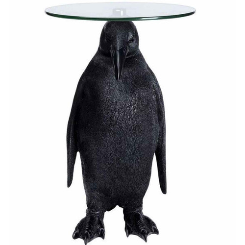 Kare Design - Table d'appoint Animal Mme Pingouin Ø32cm - Table Basse Design