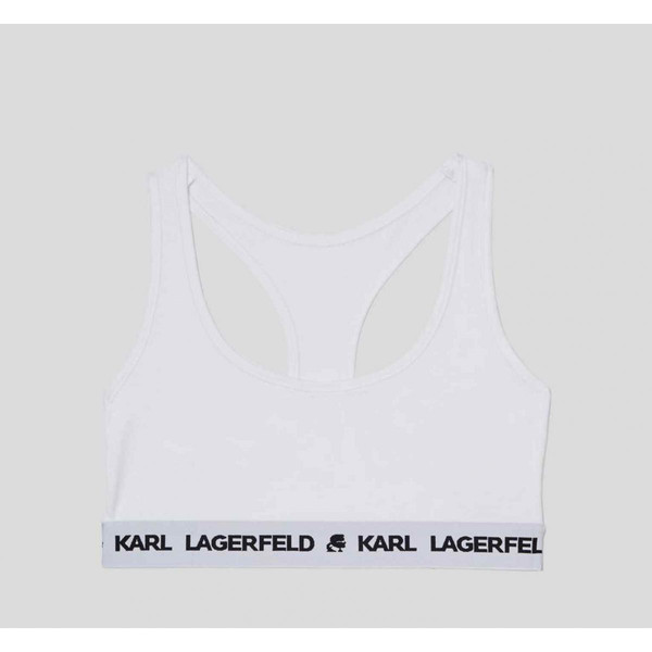 Bralette sans armatures logotée - Blanc - Karl Lagerfeld Karl Lagerfeld Mode femme