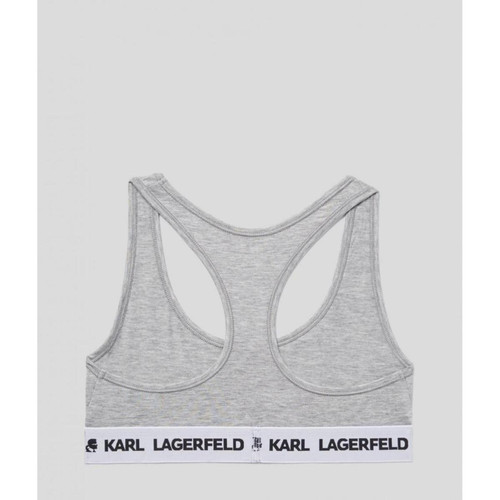 Bralette sans armatures logotee - Gris Karl Lagerfeld Mode femme
