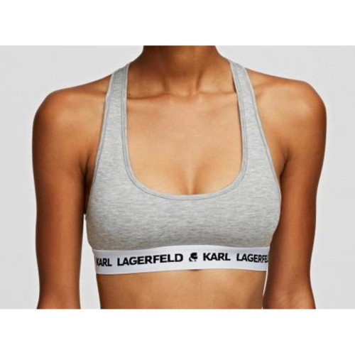 Karl Lagerfeld - Bralette sans armatures logotee - Lingerie responsable