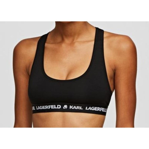 Karl Lagerfeld - Bralette sans armatures logotee - Noir - Karl Lagerfeld Lingerie et Homewear