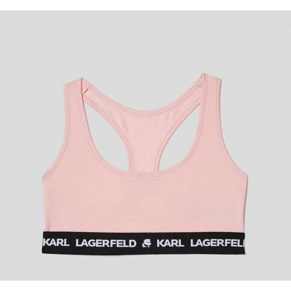Bralette sans armatures logotée - Rose - Karl Lagerfeld Karl Lagerfeld Mode femme