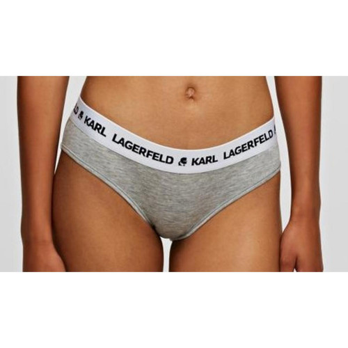 Karl Lagerfeld - Culotte logotee - Gris - Promos lingerie femme