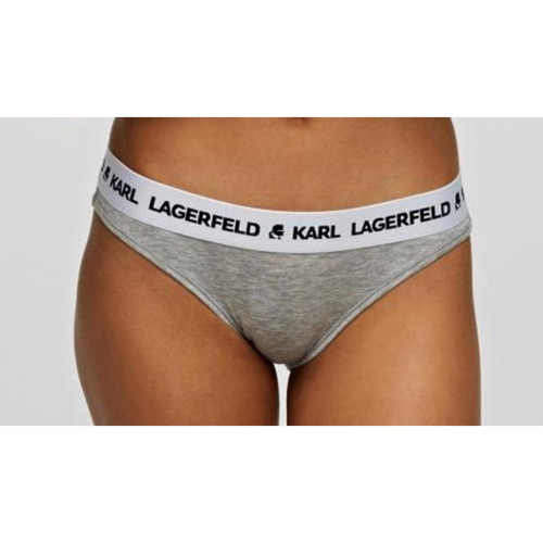 Karl Lagerfeld - Culotte logotee - Gris - Karl Lagerfeld Lingerie et Homewear