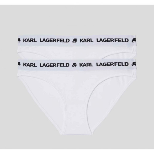 Karl Lagerfeld - Lot de 2 culottes logotées - Karl Lagerfeld Lingerie et Homewear