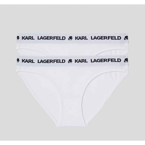 Lot de 2 culottes logotées - Blanc - Karl Lagerfeld Karl Lagerfeld Mode femme